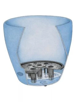 Viva Round Self-Watering Rolling Planter, 17.25” Diameter 9 Viva Round Self-Watering Rolling Planter, 17.25” Diameter -Plants And Accessories Shop 39325 002