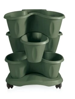 Trifoglio 3-Tier Planter On Wheels -Plants And Accessories Shop 3 4 crop 8613625 03V