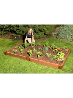 Classic Sienna Composite Raised Bed, 5-1/2" High With 2" Boards -Plants And Accessories Shop 8588260 01v