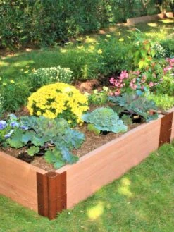 Classic Sienna Composite Raised Bed, 11" High With 2" Board -Plants And Accessories Shop 8588283 01V tif