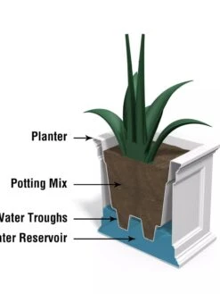 Fairfield Self-Watering Patio Planters, 20” X 36” 14 Fairfield Self-Watering Patio Planters, 20” X 36” -Plants And Accessories Shop 8588417 17V tif
