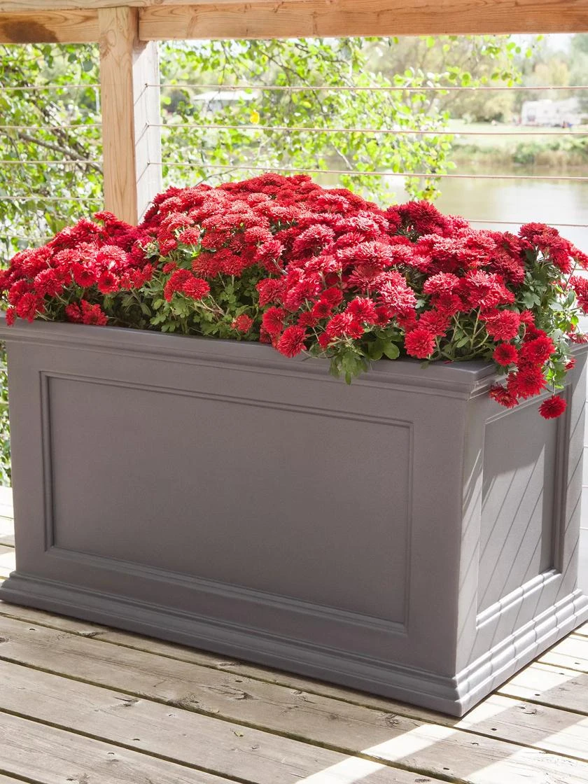 Fairfield Self-Watering Patio Planters, 20” X 36” 4 Fairfield Self-Watering Patio Planters, 20” X 36” - Image 2