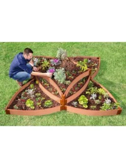 Classic Sienna Raised Garden Bed Versailles Sunburst With 1" Boards -Plants And Accessories Shop 8589503 01v