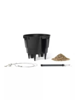 Lechuza® Nido Cottage Wicker Hanging Planter -Plants And Accessories Shop 8591154WT 001V tif