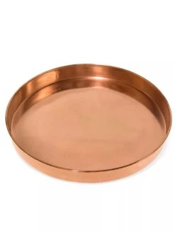 Large Round Copper Plant Tray, 14" -Plants And Accessories Shop 8593531 1173 tif
