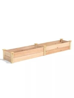 Premium Cedar Raised Garden Bed, 16" X 96" 8 Premium Cedar Raised Garden Bed, 16" X 96" -Plants And Accessories Shop 8593873 03V