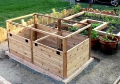 OLT Raised Cedar Garden Bed, 3' X 6' -Plants And Accessories Shop 8594002 05V tif