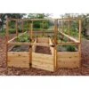 Garden In A Box With Deer Fence, 8' X 12' -Plants And Accessories Shop 8594021 01V raised cedar garden bed with deer fence 8 x 12 3 4