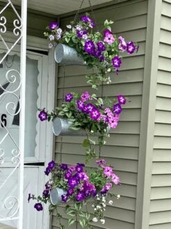 Galvanized Hanging Triple Planter -Plants And Accessories Shop 8595213 01CUST tif