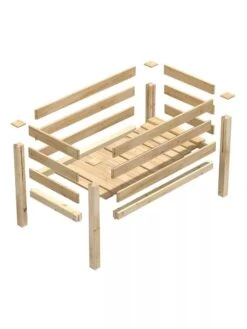 Elevated Cedar Garden Bed, 2' X 4' X 31" -Plants And Accessories Shop 8596147 09V 3 4