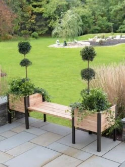 Elevated Cedar Planter Bench Kit, Natural, 90" 11 Elevated Cedar Planter Bench Kit, Natural, 90" -Plants And Accessories Shop 8597992 9601 tif