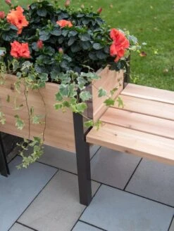 Elevated Cedar Planter Bench Kit, Natural, 90" 10 Elevated Cedar Planter Bench Kit, Natural, 90" -Plants And Accessories Shop 8597992 9645 tif