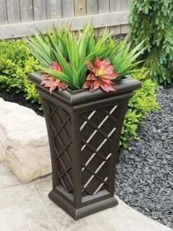 Carolina Self-Watering Tall Planter, 28" -Plants And Accessories Shop 8598645 03V tif