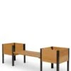 Elevated Cedar Planter Bench Kit, Eco-Stained, 90" -Plants And Accessories Shop 8598694LC 2001 tif