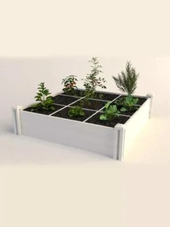 Raised Garden Bed With Grow Grid, 4' X 4' -Plants And Accessories Shop 8599291 02V