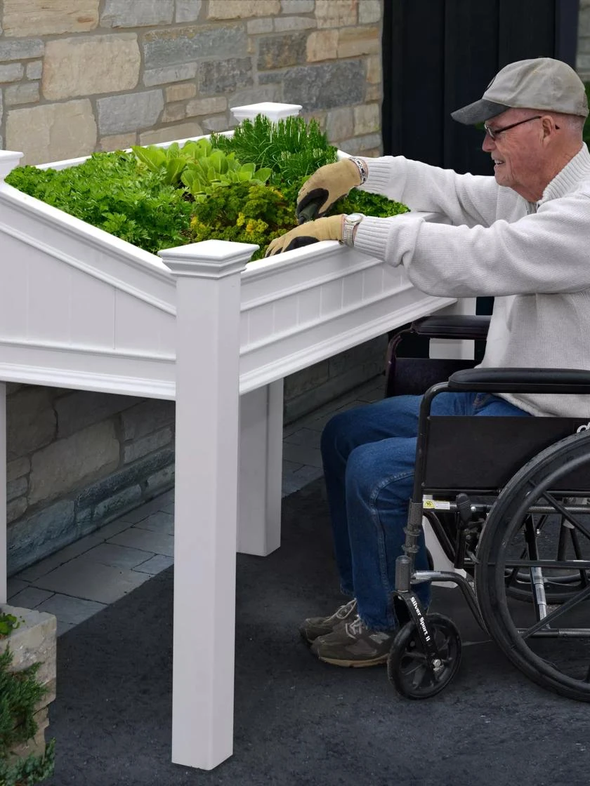 Liberty Accessible Vinyl Elevated Raised Garden 3 Liberty Accessible Vinyl Elevated Raised Garden