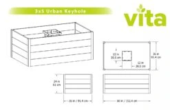 Urban Keyhole Garden 3' X 5' 7 Urban Keyhole Garden 3' X 5' -Plants And Accessories Shop 8599297 05V tif