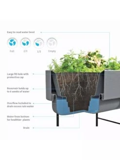 Nest Elevated Planter 18" X 36" -Plants And Accessories Shop 8599885 16V