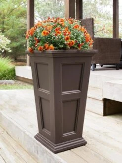 Fairfield Self-Watering Tall Patio Planters, 34” -Plants And Accessories Shop 8600109 03V tif
