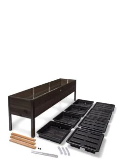 Self-Watering Eco-Stained Elevated Planter Box, 2' X 8' -Plants And Accessories Shop 8608967 4297 tif
