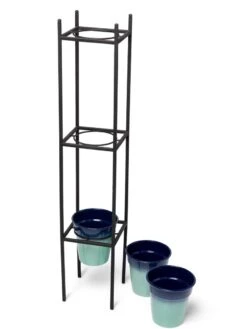 Steel Vertical Plant Stand With Metal Pots -Plants And Accessories Shop 8609183 4967 tif