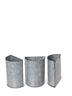 Mini Magnetic Galvanized Planter Pockets, Set Of 3 -Plants And Accessories Shop 8609216 8714 tif