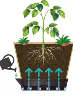 VegTrug® Build-a-Barrel Wooden Planter With Self-Watering Reservoir Tray, 18" -Plants And Accessories Shop 8610253 05V tif