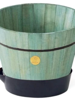 VegTrug® Build-a-Barrel Wooden Planter With Self-Watering Reservoir Tray, 18" -Plants And Accessories Shop 8610253 07V tif