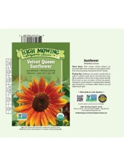 Velvet Queen Sunflower Organic Seeds 7 Velvet Queen Sunflower Organic Seeds -Plants And Accessories Shop 8610362 01v