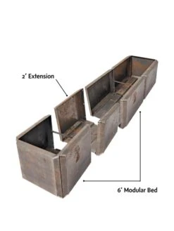 Corten Steel Modular Raised Bed, 2'x6' -Plants And Accessories Shop 8610701 4010 tif