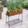 Rectangular Corten Planter And Stand -Plants And Accessories Shop 8611028 9159 tif