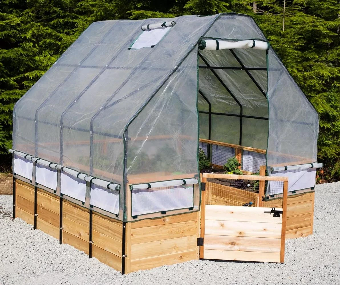 Garden In A Box With Greenhouse, 8' X 8' 3 Garden In A Box With Greenhouse, 8' X 8'