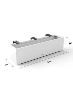 Veradek Metallic Series Railing Planters -Plants And Accessories Shop 8611610 28v