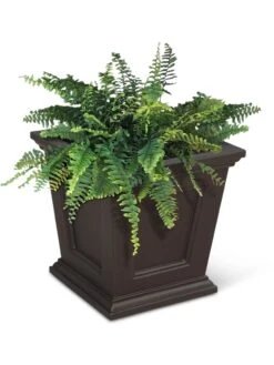Fairfield Self-Watering Square Planter, 16” X 16” -Plants And Accessories Shop 8611695 04V tif