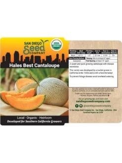 Hales Best Cantaloupe Organic Seeds -Plants And Accessories Shop 8611872 02v