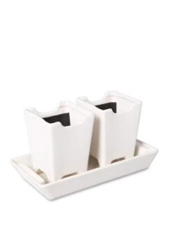 Stoneware Self-Watering Windowsill Planters, Set Of 2 -Plants And Accessories Shop 8611890 5658 tif