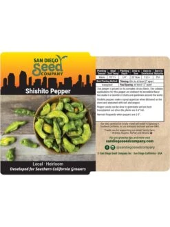 Shishito Pepper Organic Seeds 6 Shishito Pepper Organic Seeds -Plants And Accessories Shop 8611910 02v