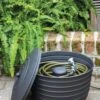 Matte Black Ribbed Hose Pot With Lid -Plants And Accessories Shop 8611991 061 tif