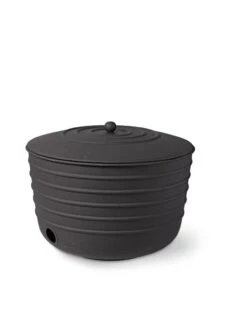 Matte Black Ribbed Hose Pot With Lid 8 Matte Black Ribbed Hose Pot With Lid -Plants And Accessories Shop 8611991 5867 tif