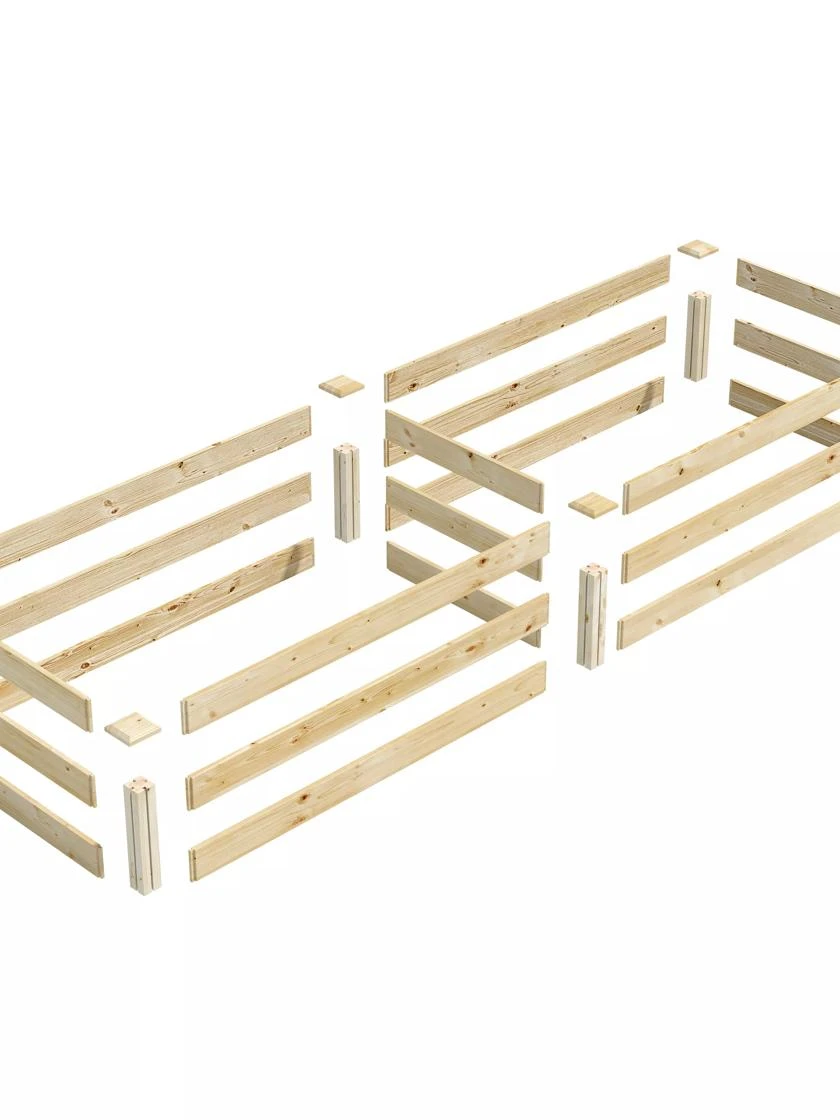 Pine Raised Garden Bed, 2' X 8' 5 Pine Raised Garden Bed, 2' X 8' - Image 3