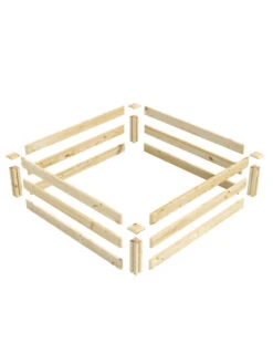 Pine Raised Garden Beds, 4'x4' 16 Pine Raised Garden Beds, 4'x4' -Plants And Accessories Shop 8612250 01v