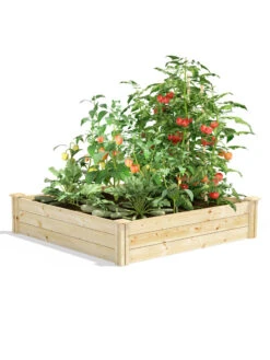 Pine Raised Garden Beds, 4'x4' 14 Pine Raised Garden Beds, 4'x4' -Plants And Accessories Shop 8612250 02v