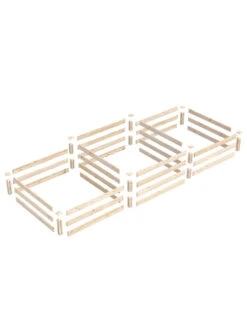 Tall 2-Tier Pine Raised Garden Bed, 4'x12' -Plants And Accessories Shop 8612258 01v