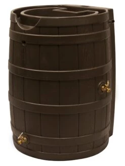Rain Wizard 65 Gallon Rain Barrel -Plants And Accessories Shop 8612313 02v rain wizard 65 gallon rain barrel oak