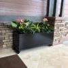 Nice Aluminum Trough Planter With Casters, 19" High -Plants And Accessories Shop 8612402 04V jpg