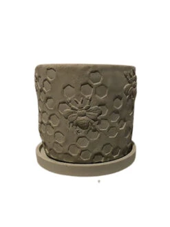 Concrete Honeycomb Bee Planter -Plants And Accessories Shop 8613044 01v