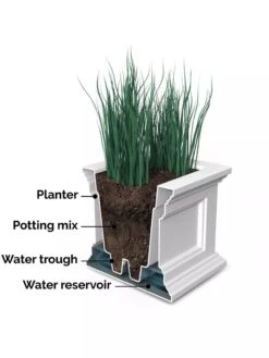 Fairfield Self-Watering Window Box, 2’ 17 Fairfield Self-Watering Window Box, 2’ -Plants And Accessories Shop 8613268 05V tif