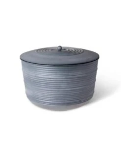 Ribbed Hose Pot With Lid -Plants And Accessories Shop 8613332 5801