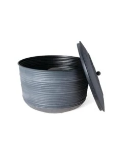 Ribbed Hose Pot With Lid -Plants And Accessories Shop 8613332 5803