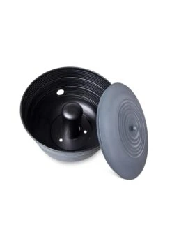 Ribbed Hose Pot With Lid -Plants And Accessories Shop 8613332 5808